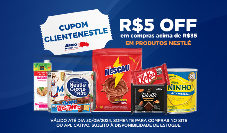 Cupom nestlé até 30/09